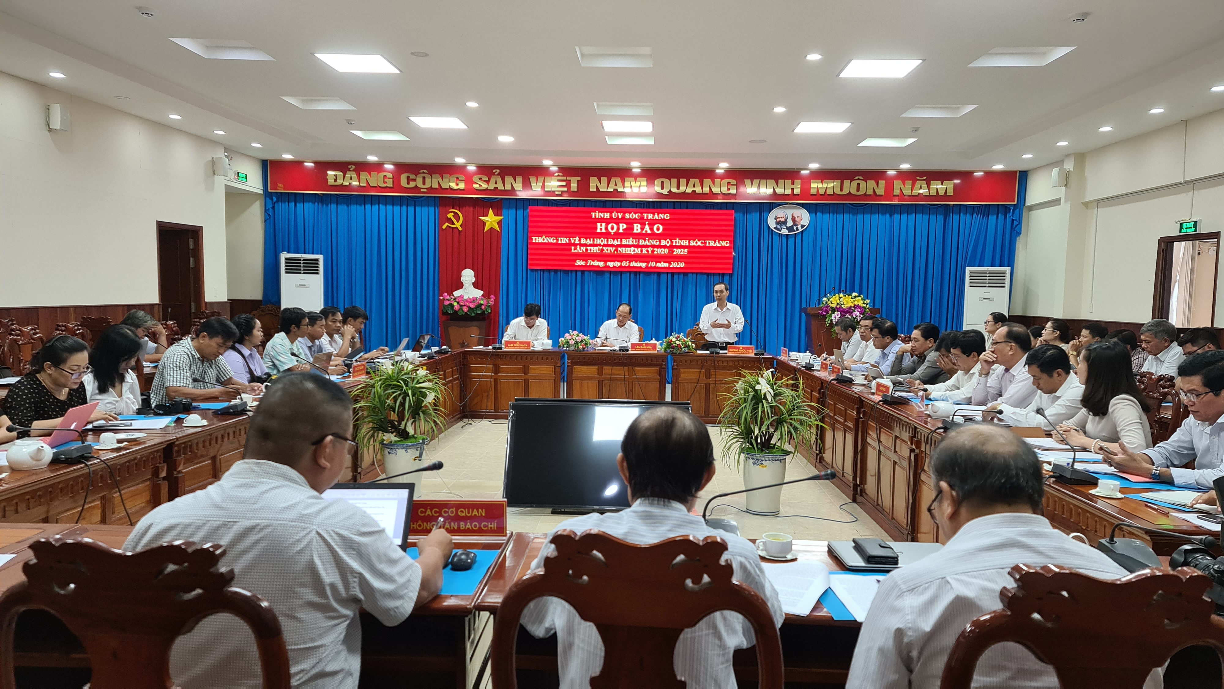 Tỉnh ủy Sóc Trăng tổ chức họp báo, thông tin về Đại hội đại biểu Đảng bộ tỉnh